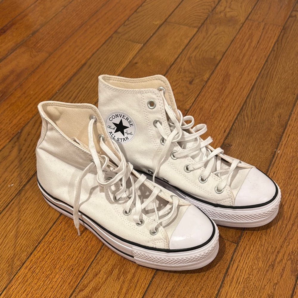 Converse All Star White Canvas High-Tops